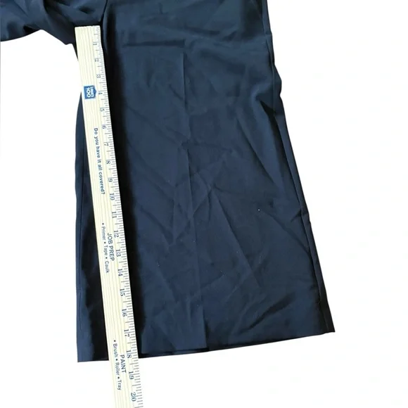 BCBGMaxAzria Wide Leg Wool Capri Pants Flat Front Pockets Zip Black Size 6 - Picture 5 of 10